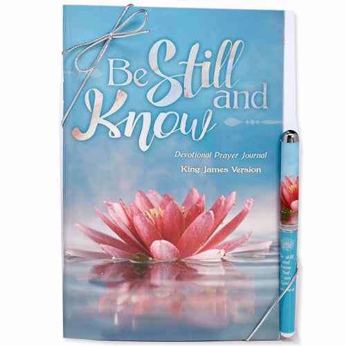 Journal & Pen Gift Set-Be Still And Know (Psalm 46:10)