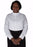 Clergy Blouse-Womens-Long Sleeve-Neckband-White (Size 10)