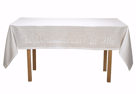 Altar Frontal-In Remembrance Of Me-100% linen