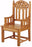 Celebrant Chair-Gothic Collection-Medium Oak