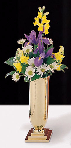 VASES-Square Base-Liners Included- 11.25"