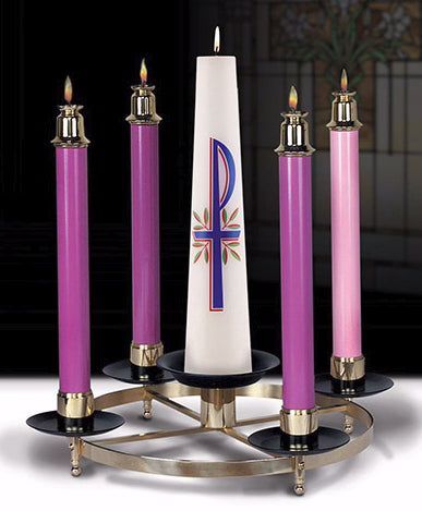 Advent Wreath-Tabletop-Solid Brass