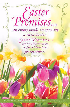 Bulletin-Easter Promises...(2 Corinthians 9:15) (Pack Of 100) (Pkg-100)