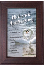 Framed Art-Words of Grace-With Each Anniversary (8.5" x 12.5")