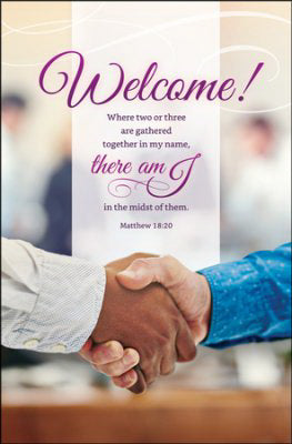 Bulletin-Welcome! When Two Or Three Are Gathered...(Matthew 18:20) (Pack Of 100) (Pkg-100)