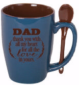 Mug-Spoon Mug-Dad, Thank You With All (15 Oz)