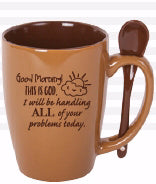 Mug-Spoon Mug-Good Morning This Is God (15 Oz)