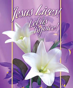 Bulletin-Jesus Lives! Let Us Rejoice! (Easter)-Legal Size (Pack Of 100) (Pkg-100)