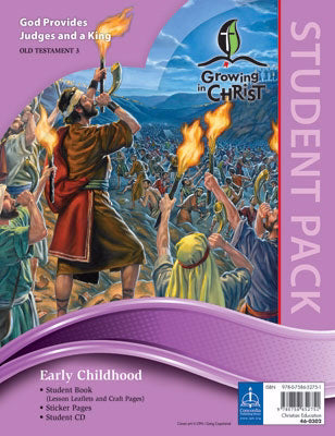 Growing In Christ Sunday School: Early Childhood-Student Pack (OT3) (#460302)