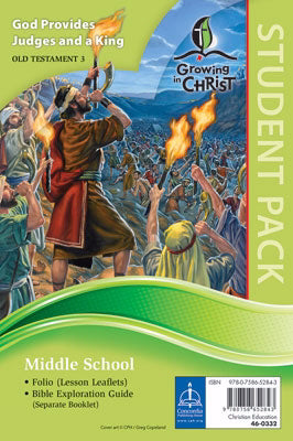 Growing In Christ Sunday School: Middle School-Student Pack (OT3) (#460332)
