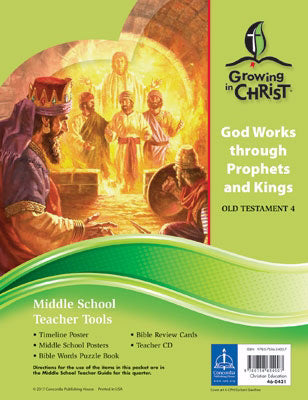 Growing In Christ Sunday School: Middle School-Teacher Tools (OT4) (#460431)