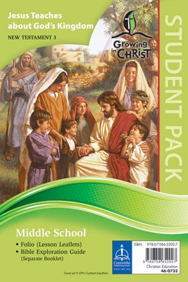 Growing In Christ Sunday School: Middle School-Student Pack (NT3) (#460732)