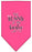 Bunny is my Bestie Screen Print Bandana Bright Pink Large