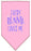 EveryBunny Loves Me Screen Print Bandana Light Pink Small