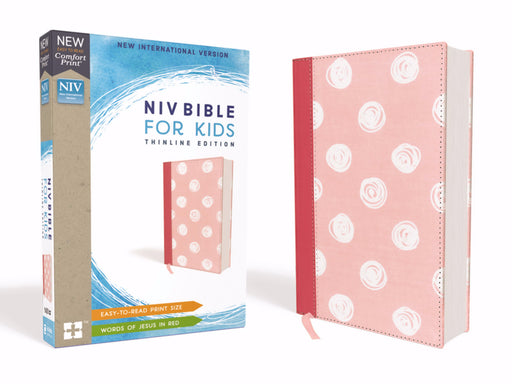 NIV Bible For Kids (Comfort Print)-Pink Cloth Over Board