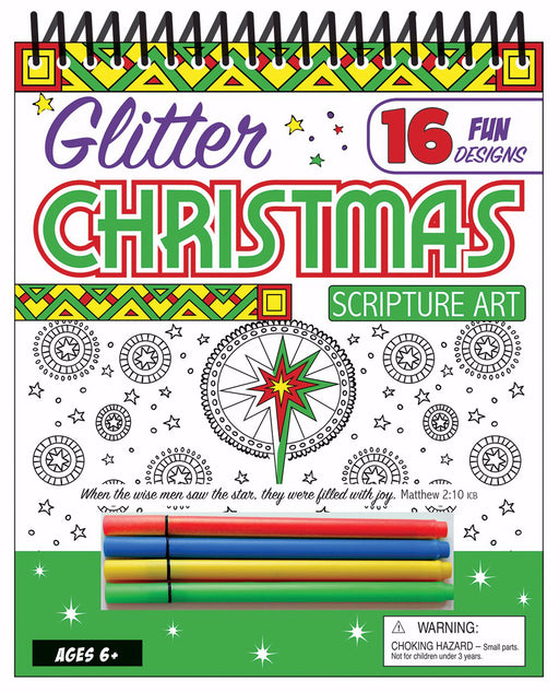 Glitter Christmas Scripture Art