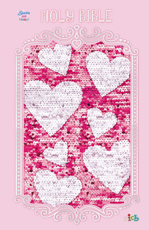 ICB The Sequin Sparkle And Change Bible-Pink Hardcover