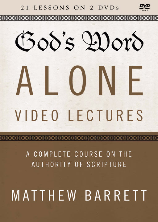 DVD-God's Word Alone Video Lectures