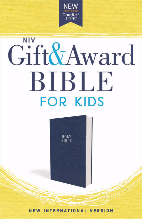 NIV Gift & Award Bible For Kids (Comfort Print)-Blue Flexcover (Jan 2019)