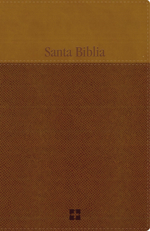 Span-NIV Large Print Bible (Comfort Print)-Brown/Tan LeatherSoft (Nov)