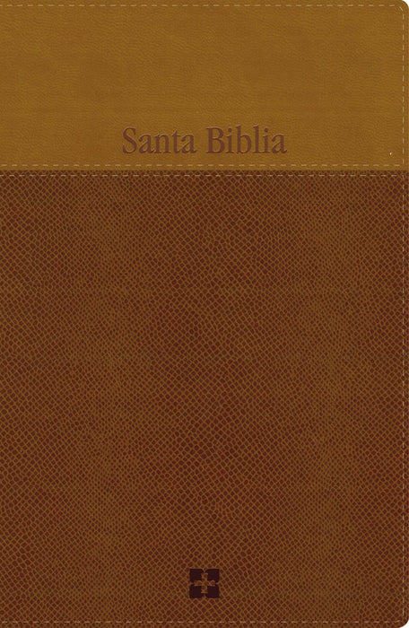 Span-NIV Large Print Bible (Comfort Print)-Brown/Tan LeatherSoft (Nov)