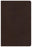 CSB Large Print Ultrathin Reference Bible-Brown Genuine Leather