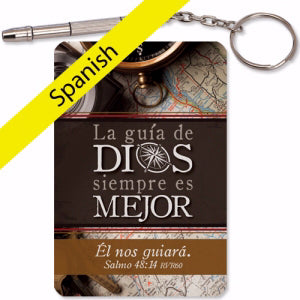 Spanish-Keyring-Mini Repair 4-In-1 Tool (Psalm 48:14)