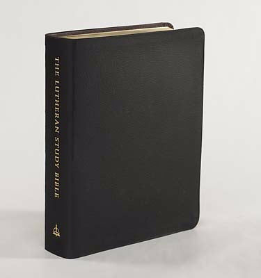 ESV Lutheran Study Bible/Larger Print-Black Genuine Leather