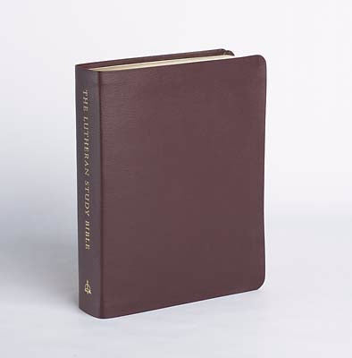 ESV Lutheran Study Bible-Sangria Bonded Leather Indexed