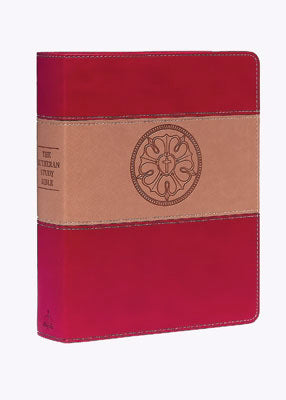 ESV Lutheran Study Bible-Burgundy DuoTone w/Luther's Rose