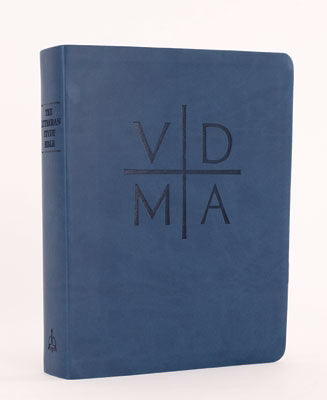 ESV Lutheran Study Bible-Blue/Gray DuoTone w/VDMA