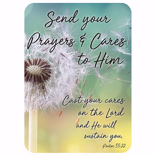 Verse Card-I Said A Prayer for You Today-Send Your Prayers And Cares To Him  (2.5"x3.5")