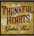 Trivet-Thankful Hearts (7.5 x 7.5 x .25)