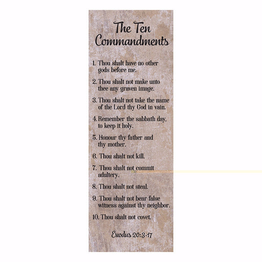 Bookmark-Bible Basics-Ten Commandments (Pack of 10) (Pkg-10)
