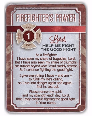 Plaque-Firefighter's Prayer (3" x 4.25")