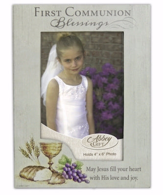 Frame-First Communion Blessings (Holds 4 x 6 Photo)