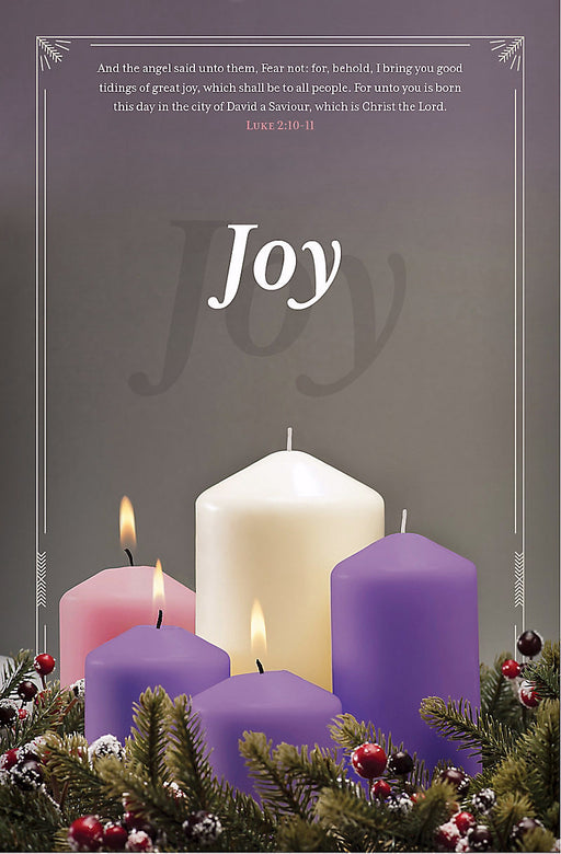 Bulletin-Advent Week 3-Joy (Luke 2:10-11 KJV) (Pack Of 100)  (Pkg-100)