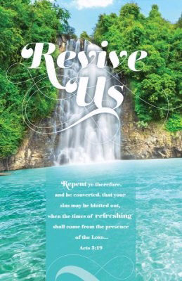 Bulletin-Revival: Revive Us (Acts 3:19 KJV) (Pack Of 100) (Pkg-100)