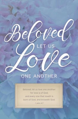 Bulletin-Let Us Love One Another (1 John 4:7 KJV) (Pack Of 100) (Pkg-100)