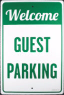 Sign-Welcome/Guest Parking
