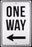 Sign-One Way w/Left Arrow