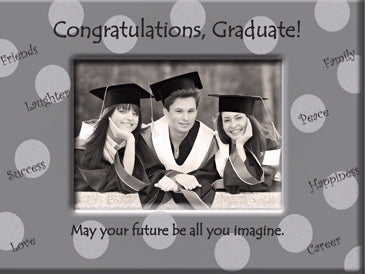 Frame-Graduation-Screened w/Easel Back (Holds 3.5" X 5" Photo) (6" X 8")