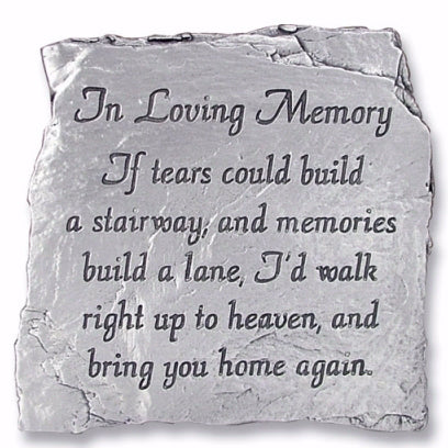 Plaque-In Loving Memory w/Easel (3.5")