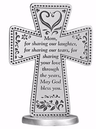 Cross-A Blessing for Mom-On Stand (3")