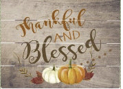 Rustic Pallet Art-Thankful And Blessed (Wood) (9 x 12)