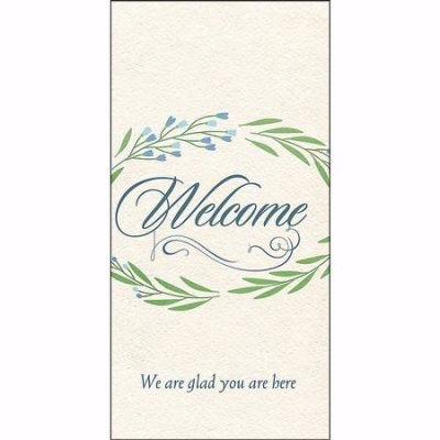 Guest Card-Welcome: We Are Glad You Are Here (Pack Of 50)  (Pkg-50)