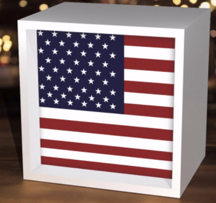 Light Box-American Flag (5-5/8 Square)