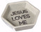 Keepsake Tray-Jesus Loves Me (3" L)