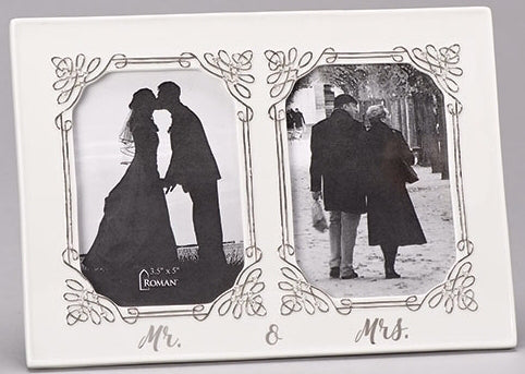 Frame-Wedding-Mr. And Mrs. (Holds 2 3.5 x 5 Photos)