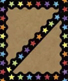 Border-Celebrate Learning-Watercolor Stars-Scalloped Borders (Pkg-13)
